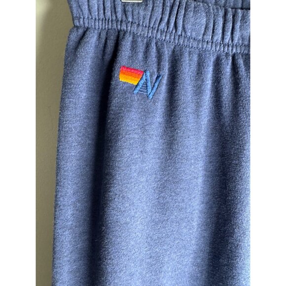 Aviator Nation Blue Smiley Face Sweatpants Joggers Size S - Picture 4 of 7